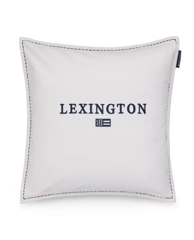 Lexington Logo Organic Cotton Velvet Kissenhülle