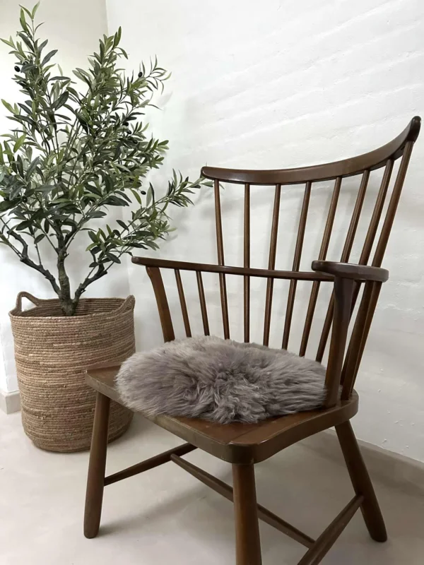 Sitzfell Ø 34 cm - Mocca Lammfell
