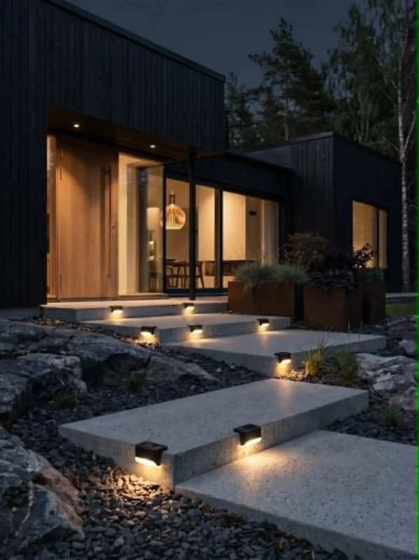 Treppenlichter mit Solar - 4 Stk.