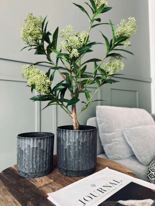 Pflanztöpfe im Beton-Look - Set mit 2 Stück