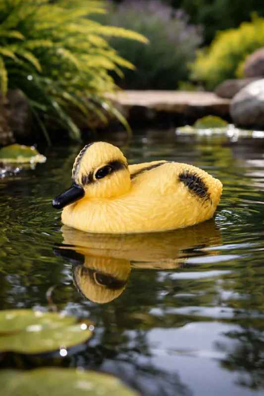 Schwimmende Ente für Gartendekoration