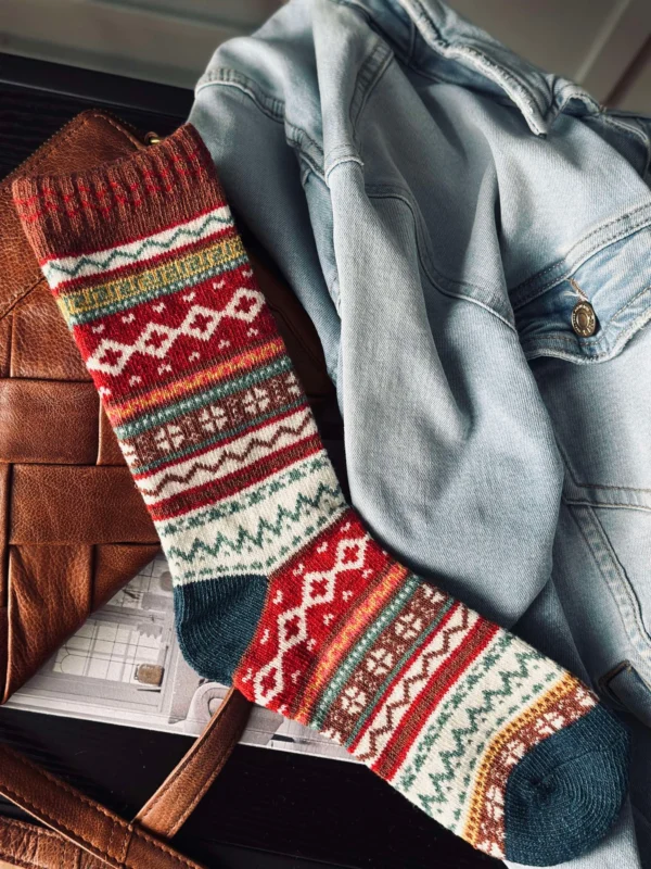 Socken in schönen Farben - Rotmix