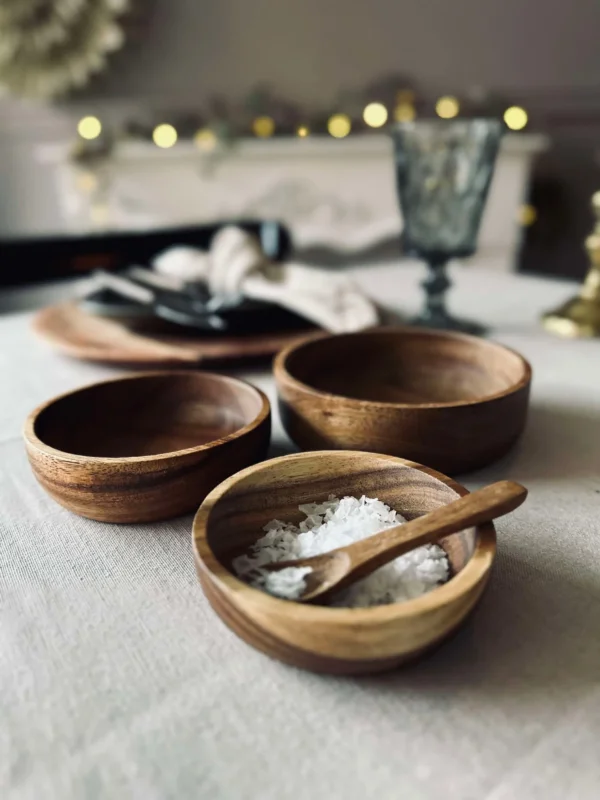 Schalen Akazie - Set mit 3 Stück