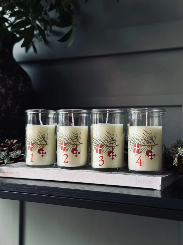 Adventslichter im Glas - Set mit 4 Stk.