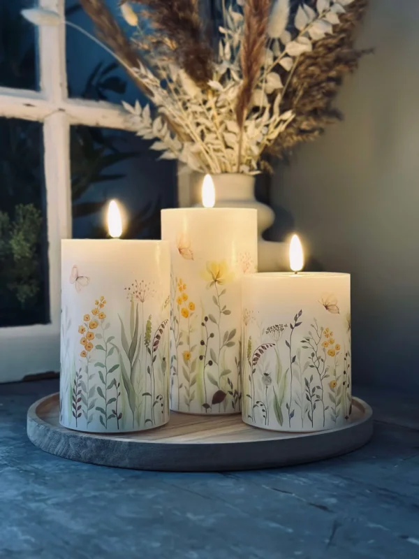 LED WILD FLORA – Set mit 3 Stück und Fernbedienung