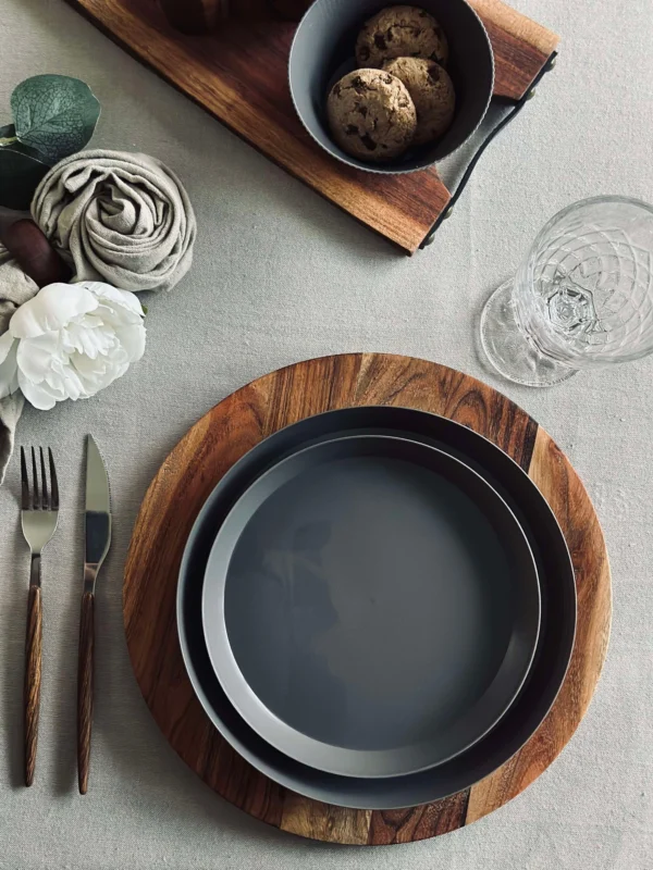 Teller Norma 20 cm - Stone grey 2 Stk.