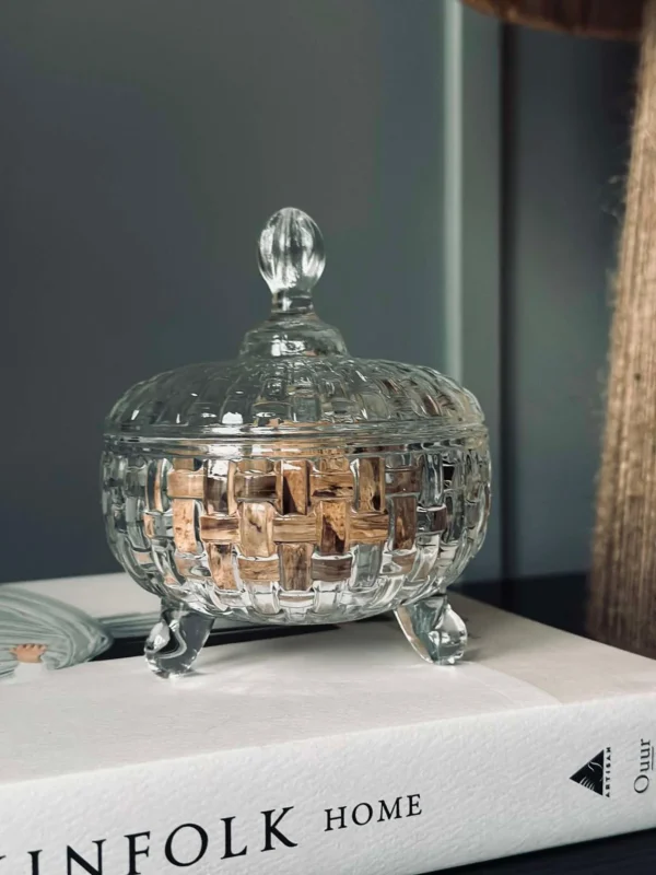 Schale mit Deckel aus Glas 200 ml.