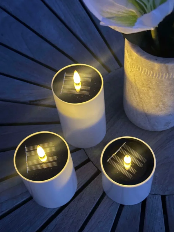Solar Bellis Blockkerzen - Set aus 3 Stück
