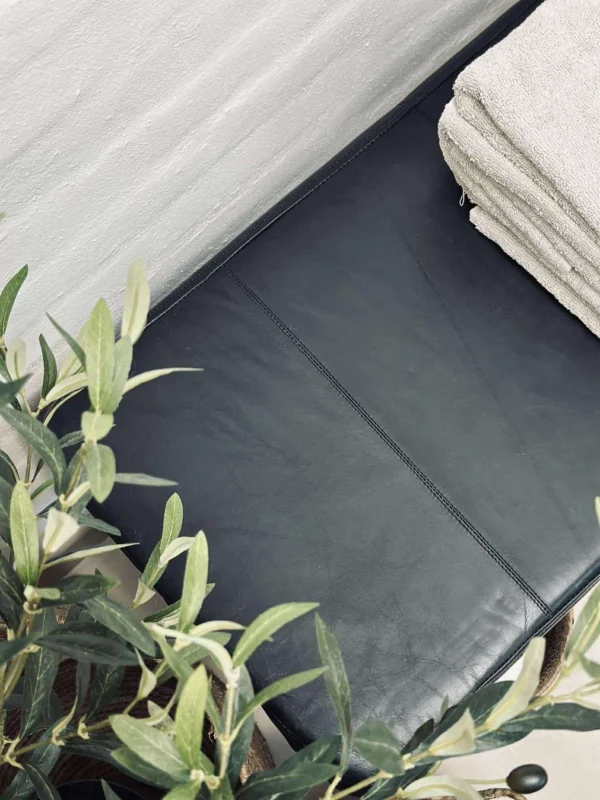 Sitzauflage aus Leder Tokyo - 88 cm Schwarz