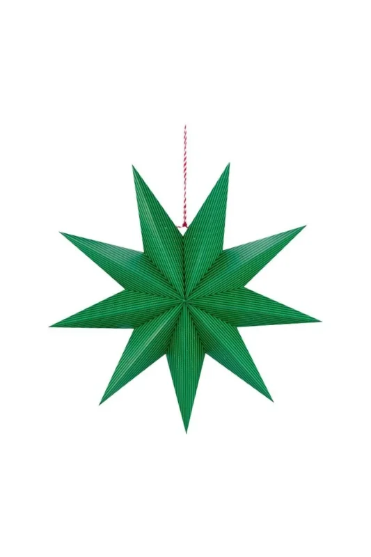 PiP Studio Weihnachtsstern Papier Streifen Dunkelgrün