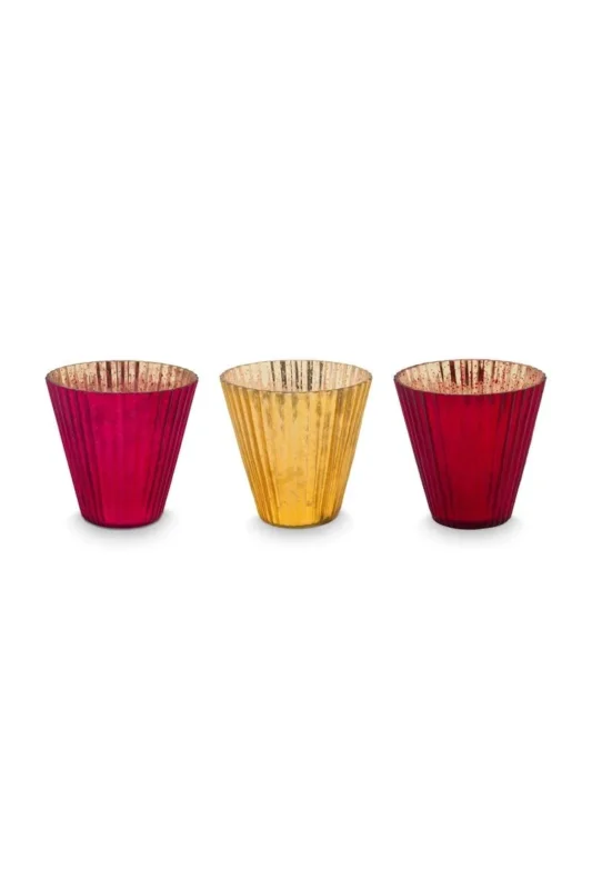 PiP Studio Set/3 Glas/Teehellhalter
