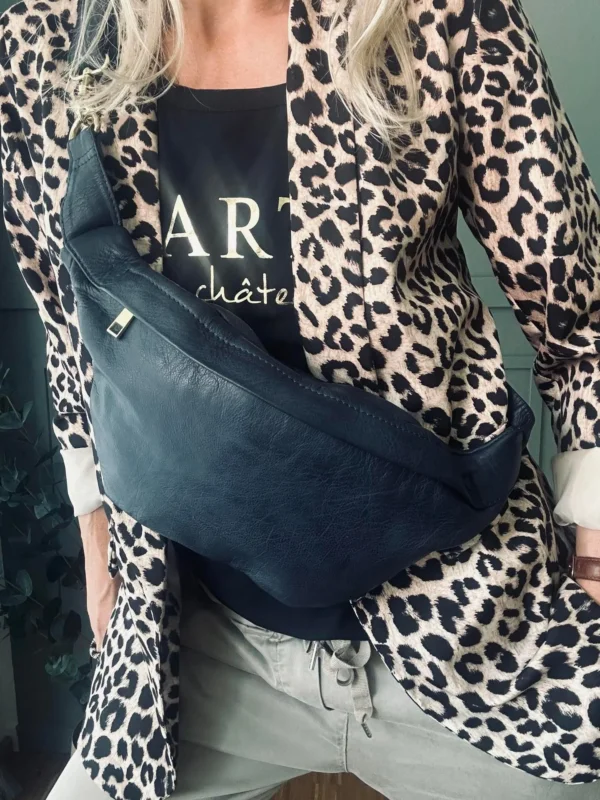Cool Buffy Bumbag aus butterweichem Leder - Mitternachtsblau