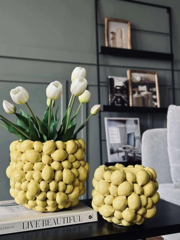 Übertopf CITRUS small - Handgefertigtes Steinzeug