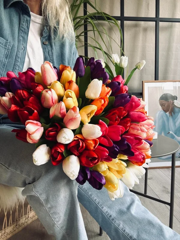 Tulpen Seidenoptik – Mehrere Farben