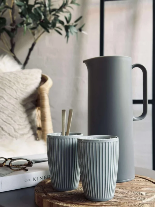 Thermobecher Plissé - Set mit 2 Stk. - Arctic Ice