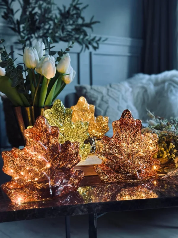 Blatt mit LED-Licht und Timer - Verschiedene Farben