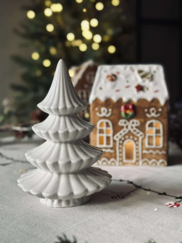 Weihnachtsbaum - Weißes Porzellan