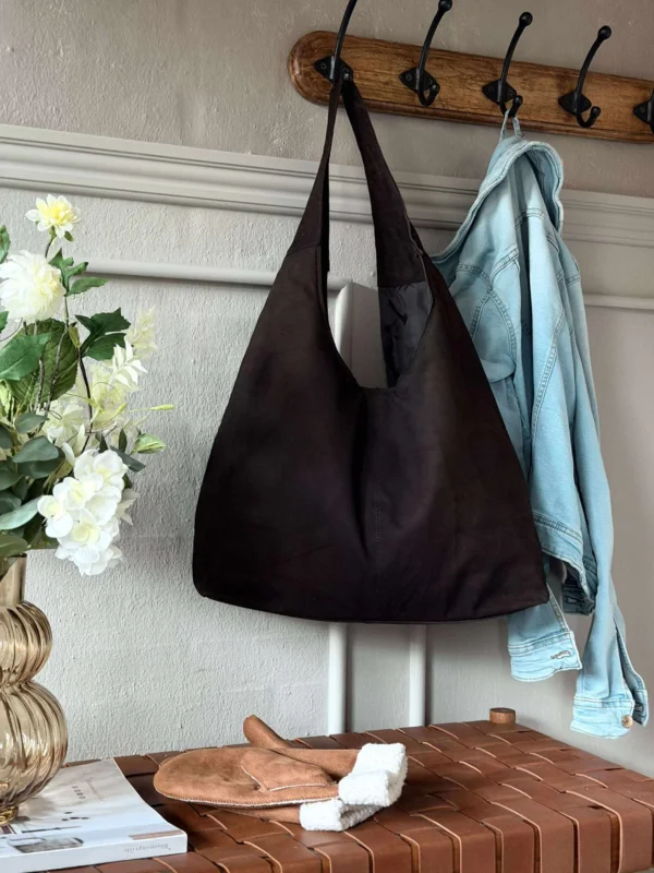 Shopper Wildleder - Coffee brown