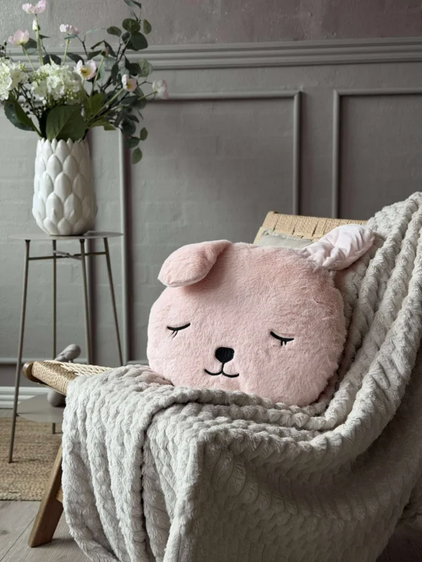 Kissen mit Füllung - Rosa Kaninchen