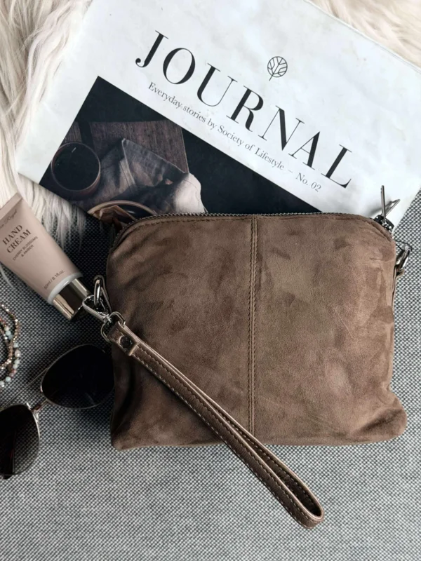 Crossbody-Clutch ALICE - Nude-Braun