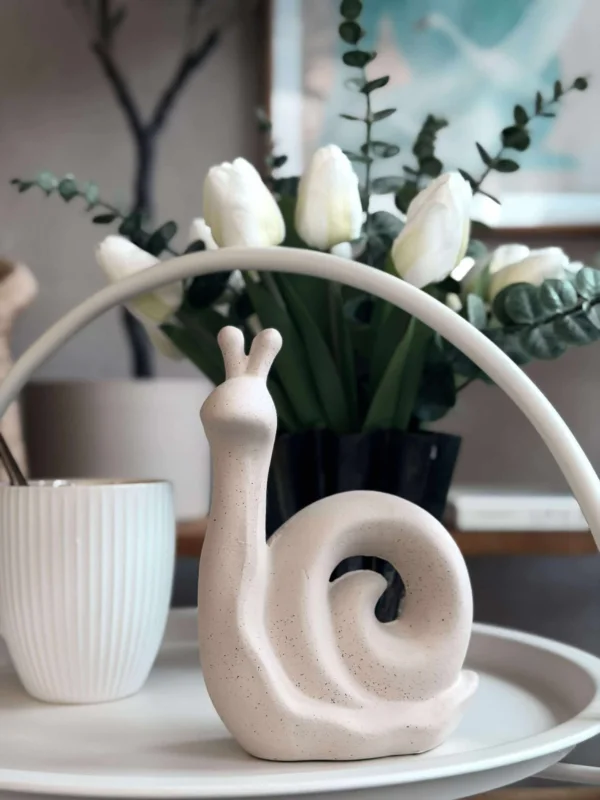 Deco-Schnecke - weiß oder beige
