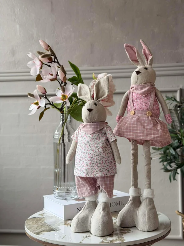 Deko-Hase mit Teleskopbeinen 58 cm - MIX