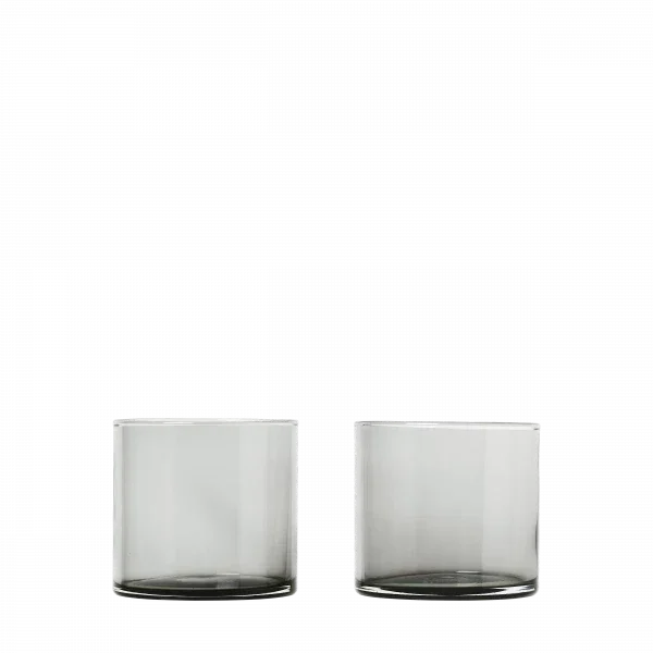 blomus MERA Trinkgläser 2er-Set – Rauchglas 200 ml