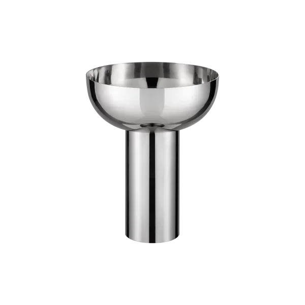 blomus MIYABI Vase aus poliertem Edelstahl – skulptural