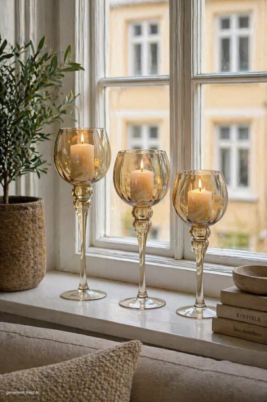 Kerzenhalter Amber - Set mit 3 Stück