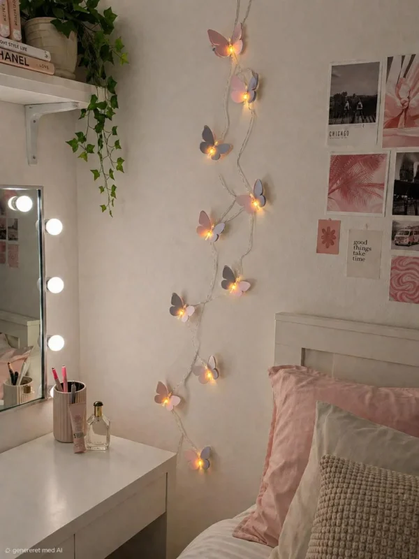 LED-Lichterkette - Schmetterlinge