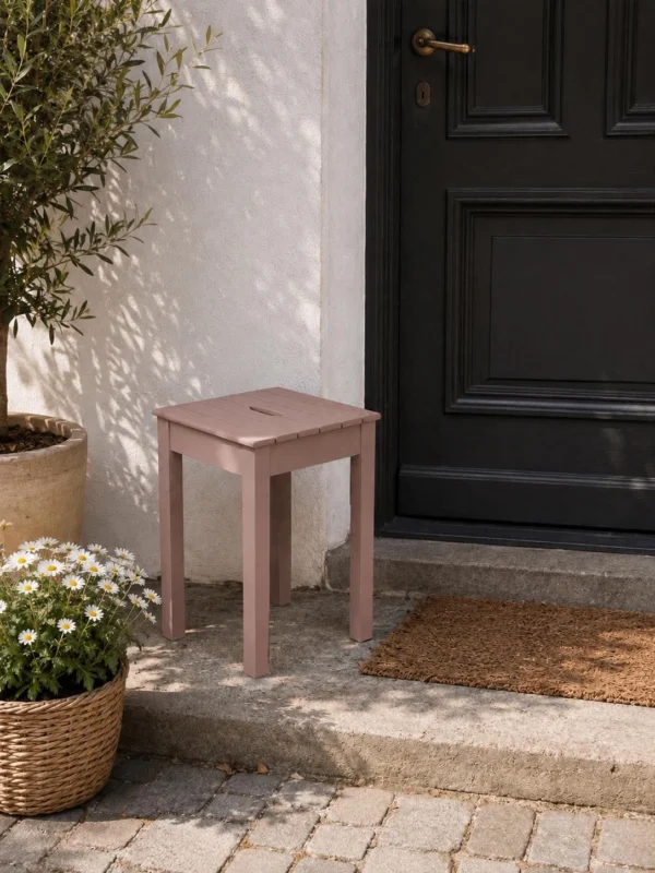 Hocker Taupe - für Innen / Außen