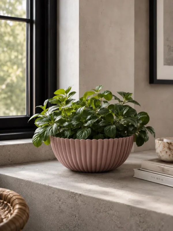 Schale im Beton-Look - Rosa 20 cm