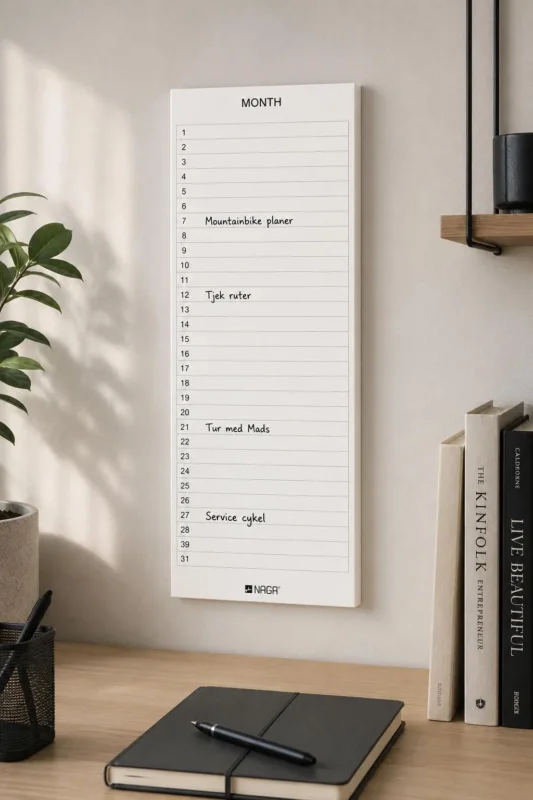 Magnettafel Braun - Monatsplaner
