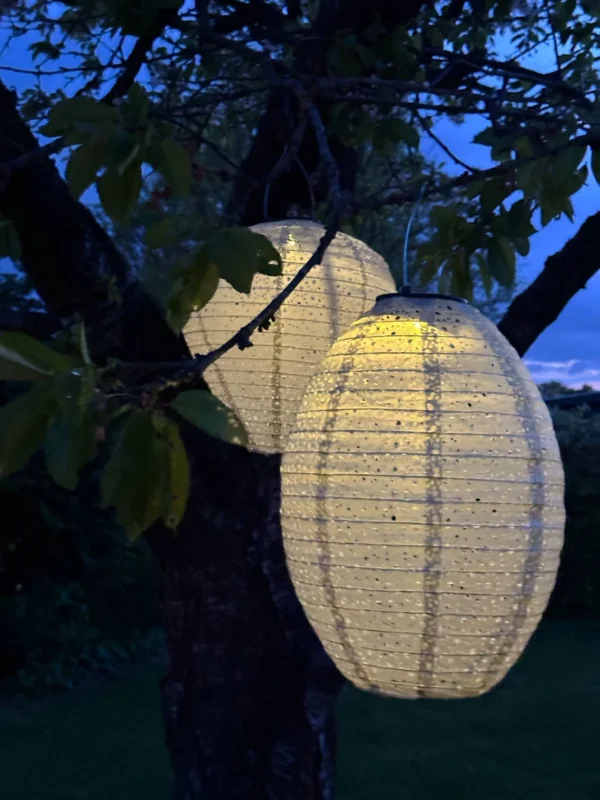 Lampe mit Solarzellen - Dusty green