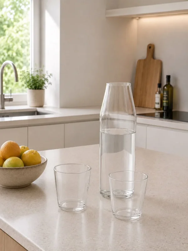 Nine Milk Glas + Karaffe - Klar