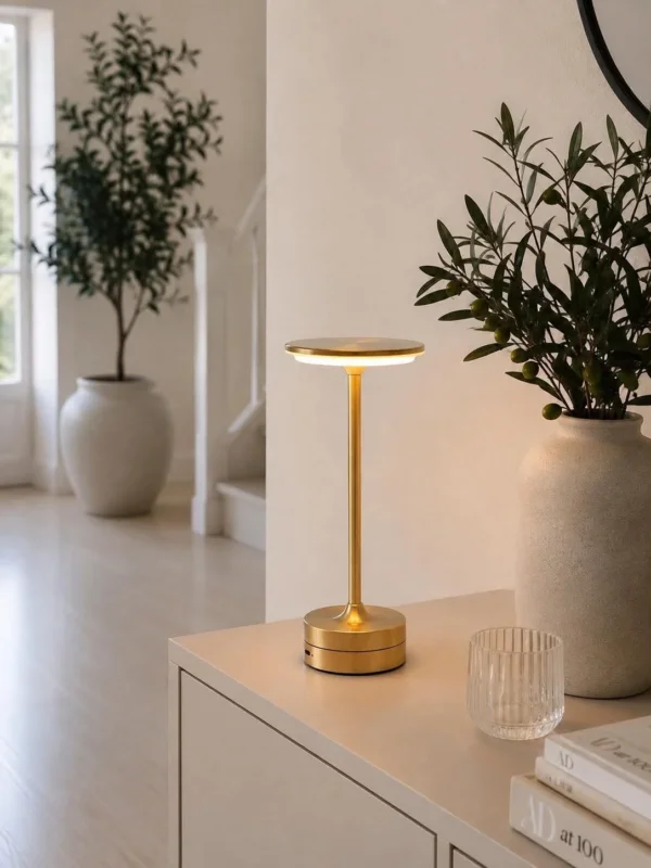 LED-Tischlampe wiederaufladbar – Lux Golden