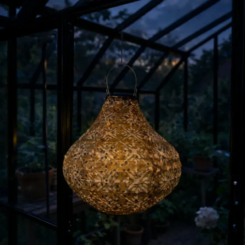 Lampe mit Solarzellen Pear - SUMMER GOLD