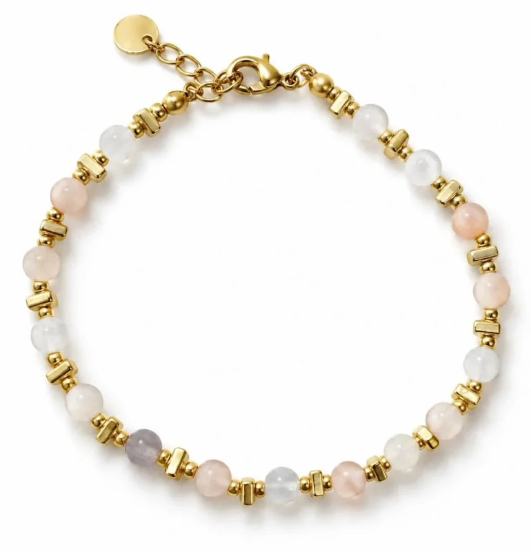 Armband TILDE - Naturstein - Blush