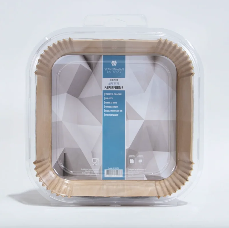 Airfryer Papierförmchen, quadratisch - 100 Stk.
