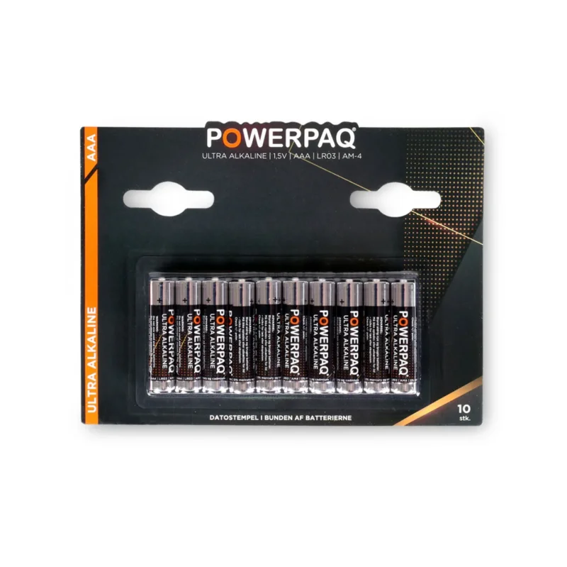 Batterien Powerpaq - AAA-Pack mit 10 Stk.