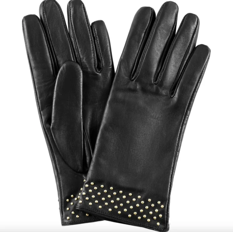 Lederhandschuhe mit Mikronieten
