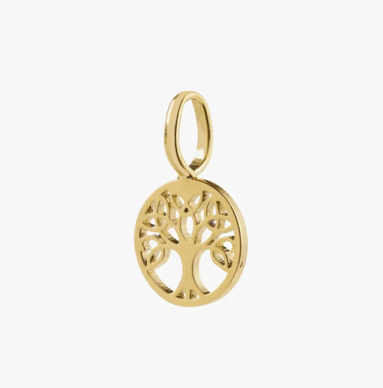 CHARM mini Lebensbaum-Anhänger - Vergoldet