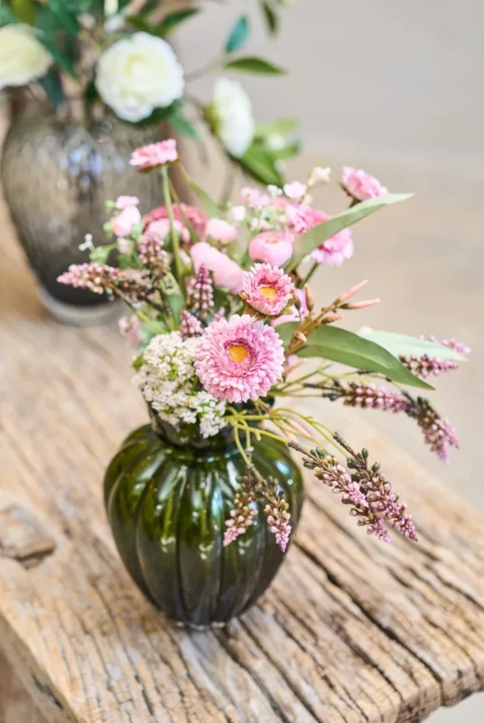 Vase Justine green - mundgeblasen