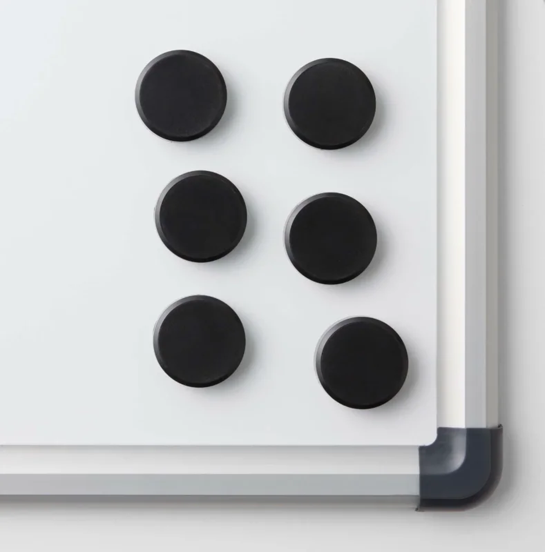 Magnete für Whiteboards - Schwarz 6 Stk