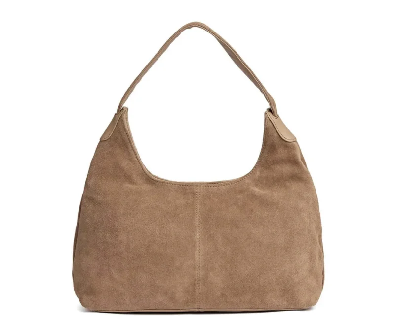 Schultertasche Bilbao Veloursleder