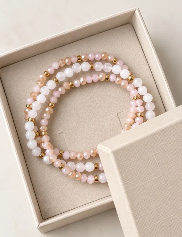 Armband Leah Soft Rose – Set mit 3 Stück