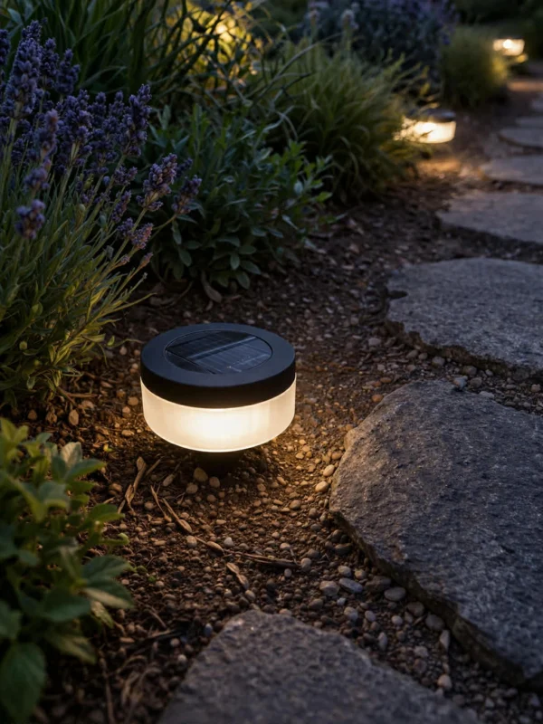 Gartenbeleuchtung mit Solarzellen