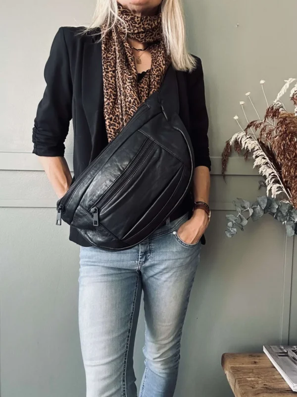 Bumbag XL MIRA – Black - VIAMAJA.DK