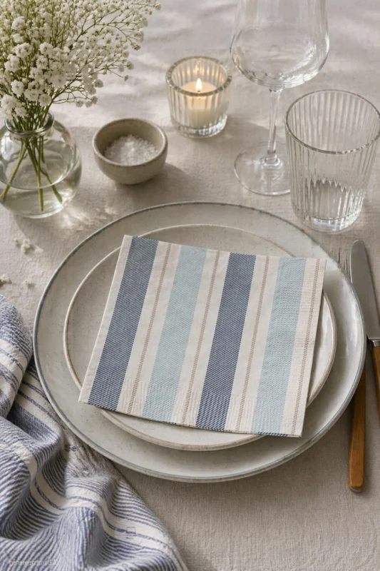 Servietten Nordic blue - 20 Stk