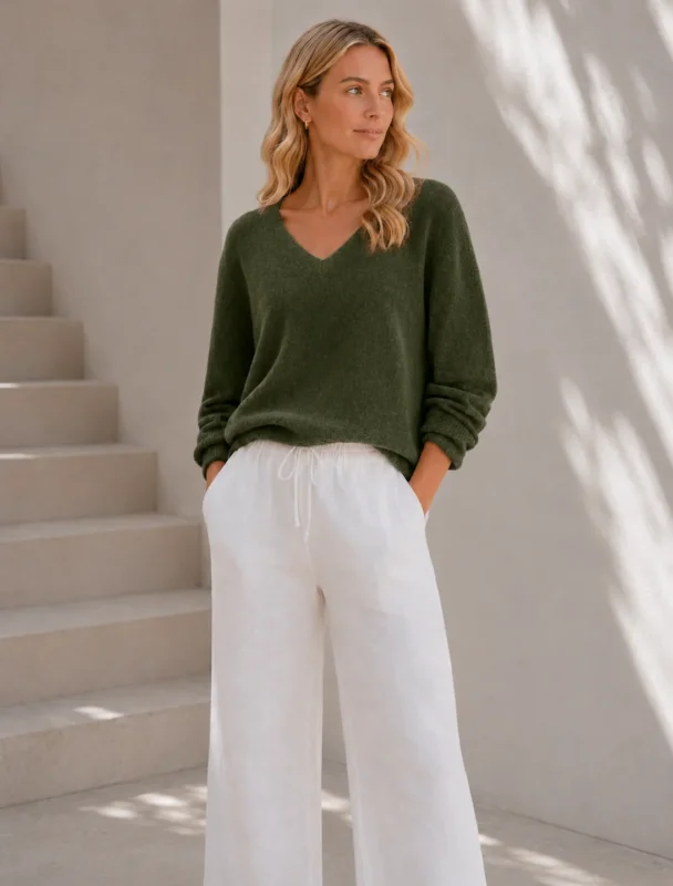 Bluse Dagmar super weiche Qualität – Army